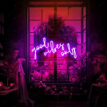 Good Vibes Only Neon Sign