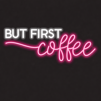 Coffee Time Neon Vibe