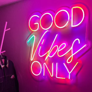 Good Vibes Only Neon Sign