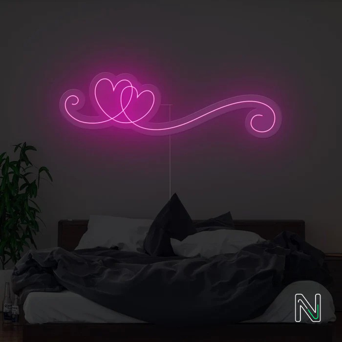 Hearts Neon Sign
