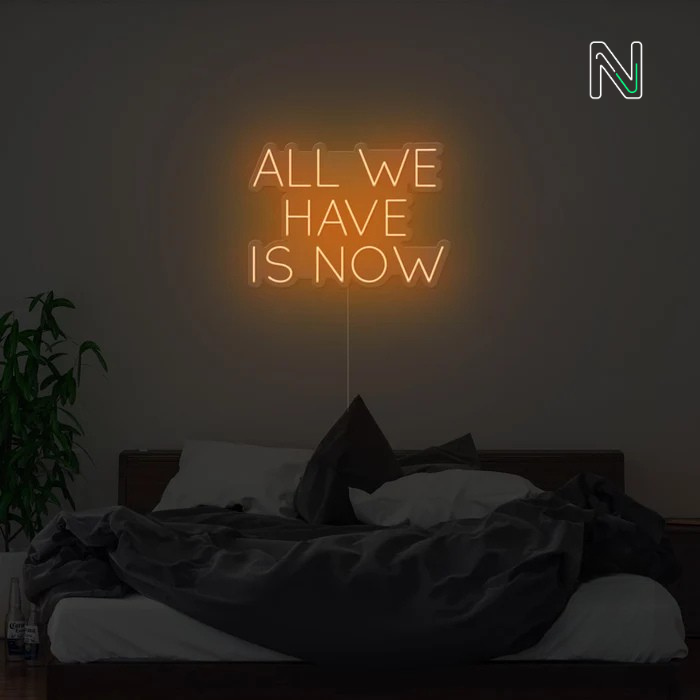 All We Have Is Now Neon Sign