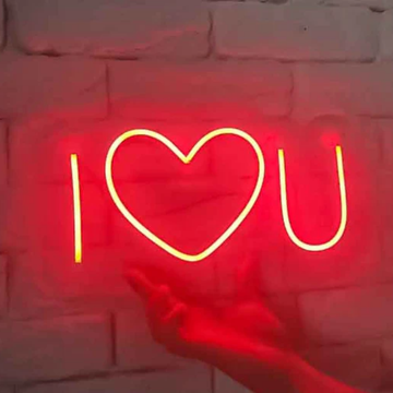 I ♡ U Neon Sign