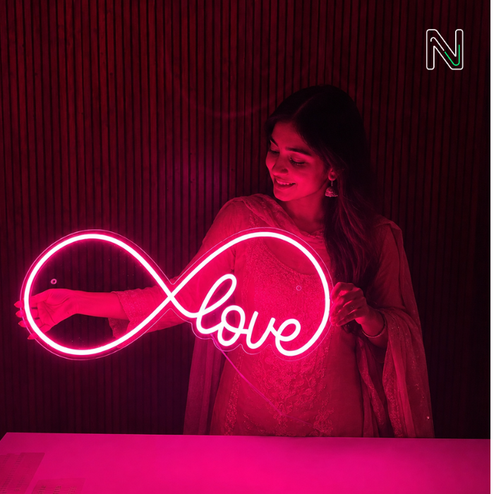 Infinity Love Neon Sign