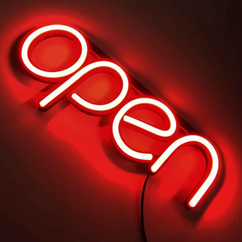 Open Neon Sign