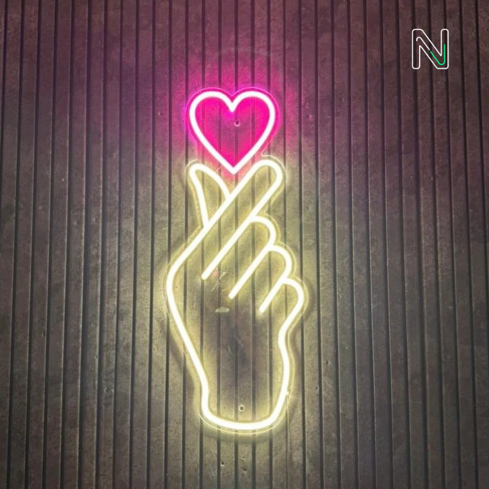 BTS With Heart Neon Sign