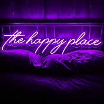 The Happy place Neon Sign