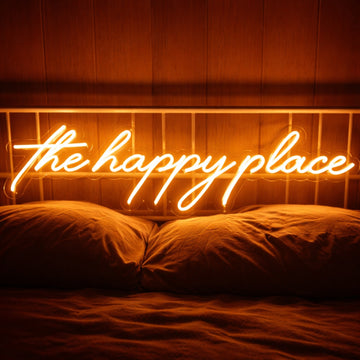 The Happy place Neon Sign