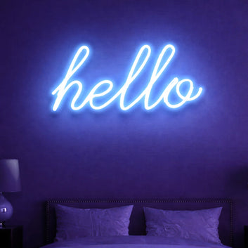 hello neon sign