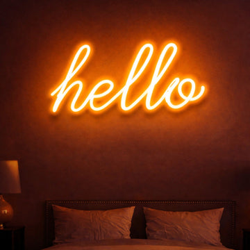 hello neon sign