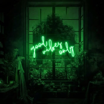 Good Vibes Only Neon Sign