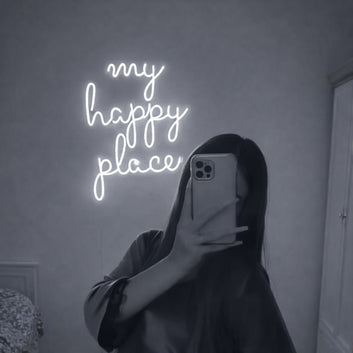 My Happy Place Neon Sign