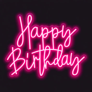 Happy Birthday Neon Sign